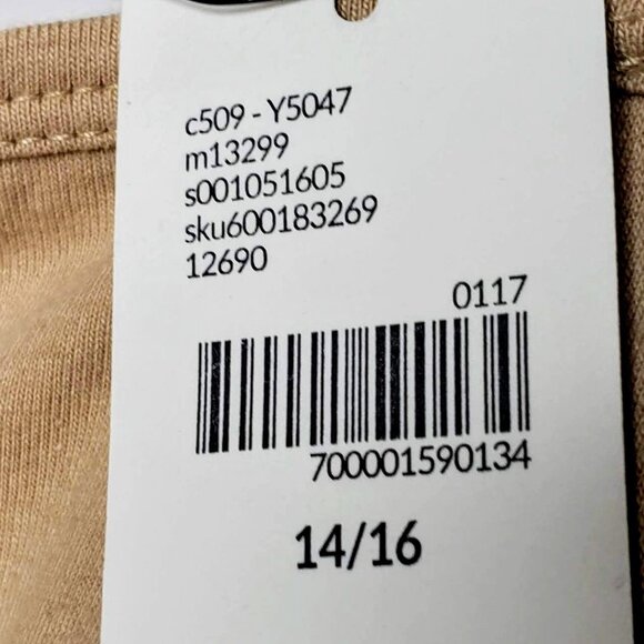 NWT Lane Bryant Tan Spaghetti Strap Tank Top Comfy Staple Neutral Size 14/16 - Picture 5 of 6